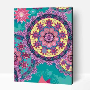 Lilazöld mandala