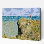 Cliff walk Pourvilleban - Claude Monet