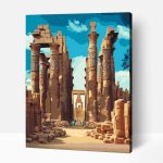 Karnak templom belső rész számfestő