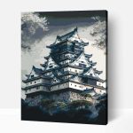 Himeji vár japan számfestő