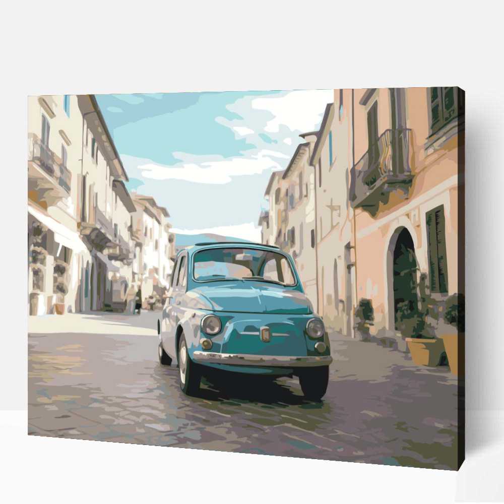 Kék fiat 501 számfestő 1 Kék fiat 501 számfestő