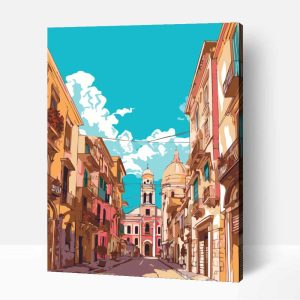 Palermo belváros számfestő