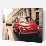 Piros fiat 501 számfestő