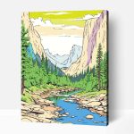 Yosemiti nemzeti park számfestő