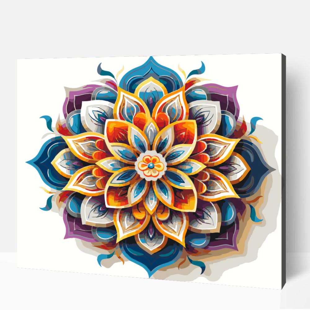 Letisztult mandala számfestő 1 Letisztult mandala számfestő