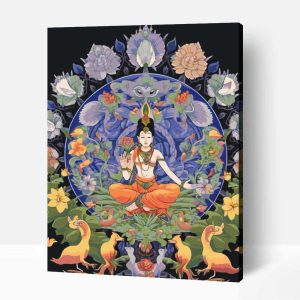 Mandala Krishna számfestő