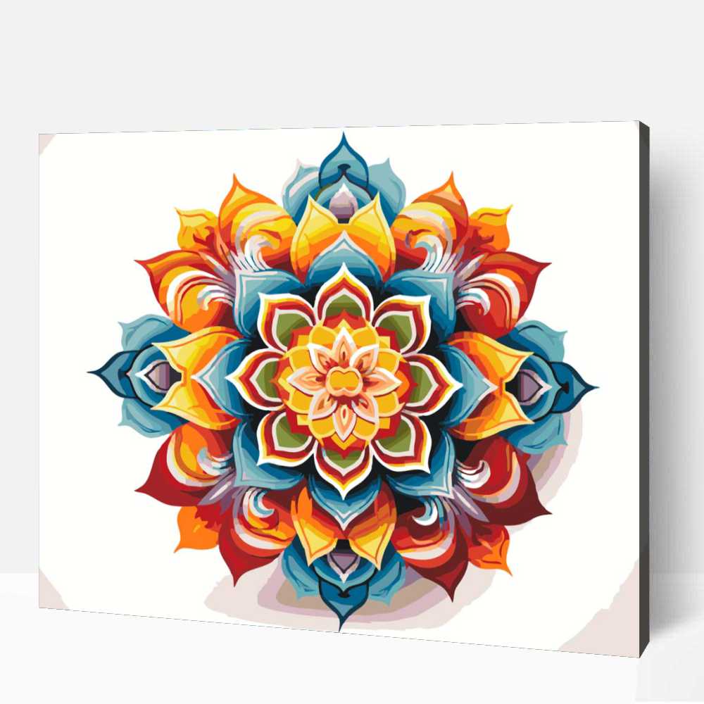 Napsütötte mandala számfestő 1 Napsütötte mandala számfestő