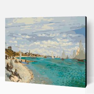 Claude Monet Vitorlásverseny a Sainte-Andresse-ben számfestő