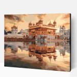 Amritsar arany templom számfestő