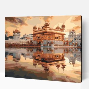 Amritsar arany templom számfestő