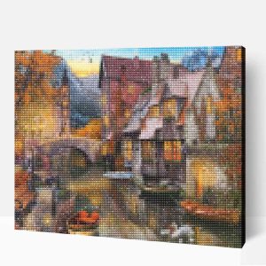 Éjszaka Bruges-ben gyémántfestő (40x50 cm)