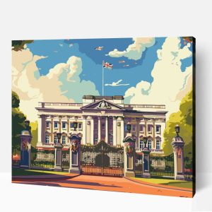 Tündöklő Buckingham Palace számfestő