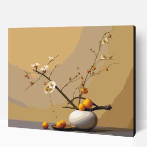 Ikebana japán virág művészet számfestő