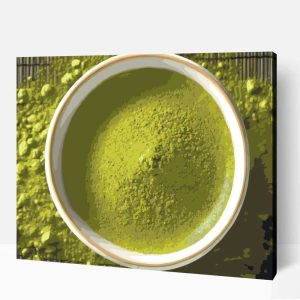 Matcha tea számfestő
