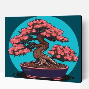 Pop art bonsai fa számfestő