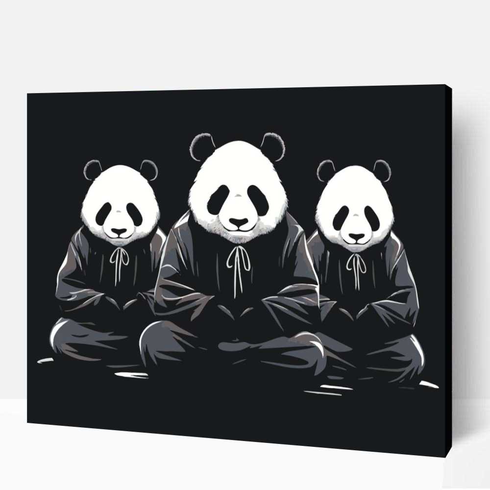 Panda testvériség számfestő 1 Panda testvériség számfestő