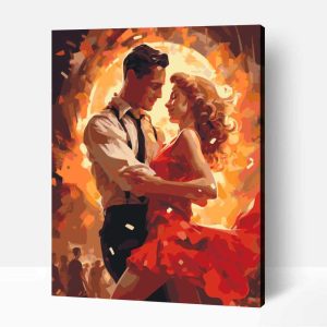 Tüzes swing  számfestő