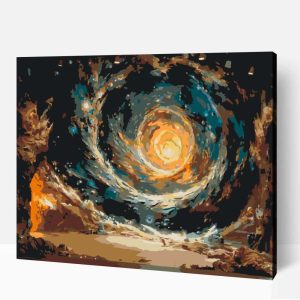 Fényes galaxis számfestő