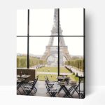 Kilátás az Eiffel toronyra számfestő