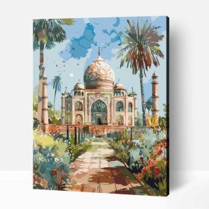 Festmény Taj Mahal számfestő