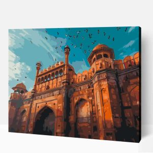 Red Fort közelről  számfestő