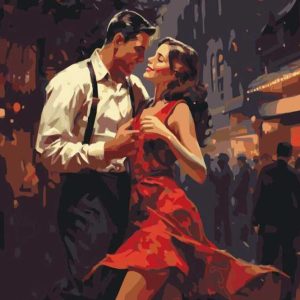 Swing az utcán számfestő