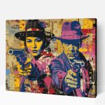 Bonnie és Clyde számfestő