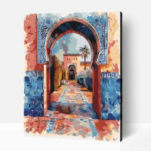 Festmény Alhambra számfestő