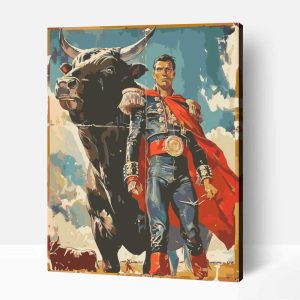Poszter spanyol torreador számfestő