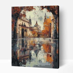Séta Sevillaban számfestő