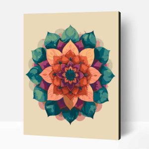 Békés mandala számfestő