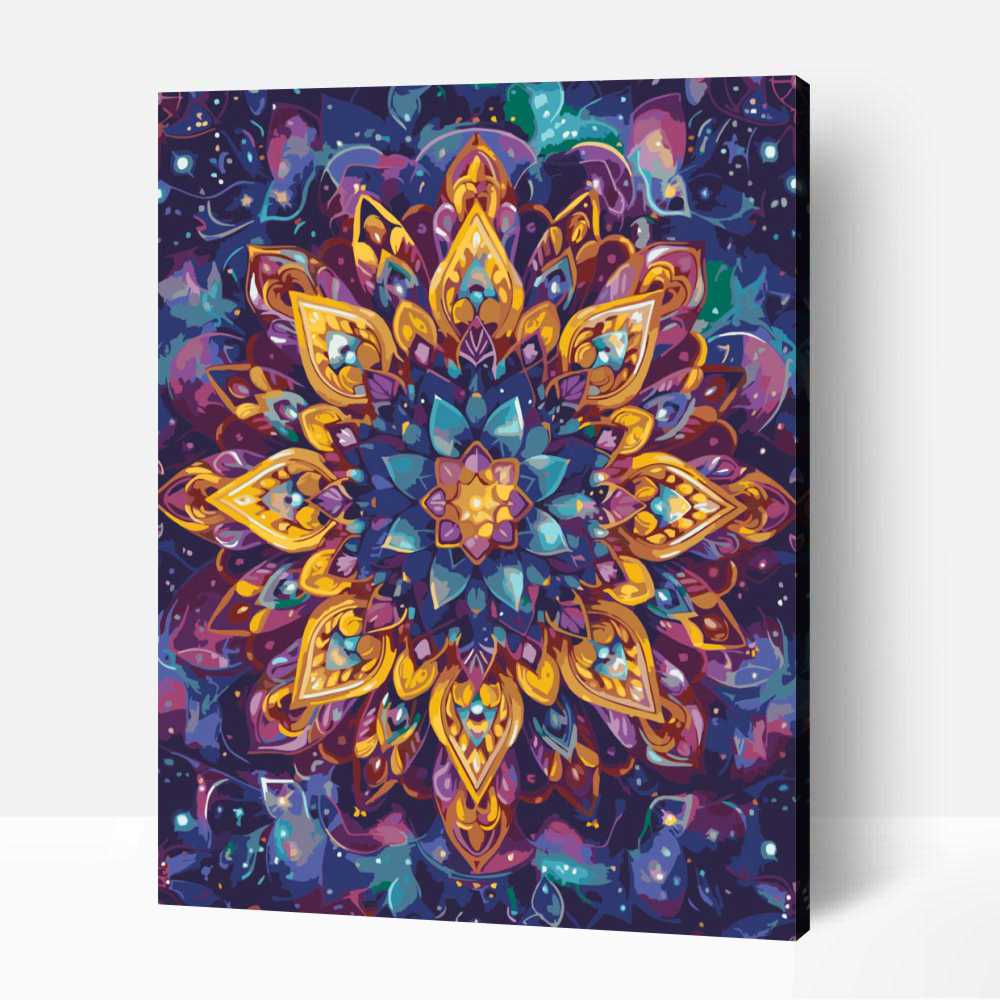 Fény és árnyék mandala számfestő 1 Fény és árnyék mandala számfestő
