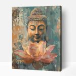 Lótusz buddha számfestő