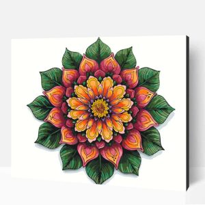 Magányos mandala számfestő