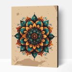 Összetett mandala számfestő