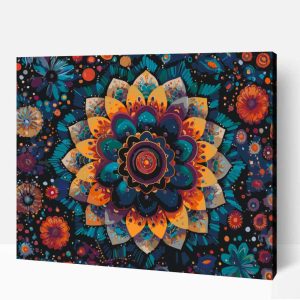 Ünnepélyes mandala számfestő