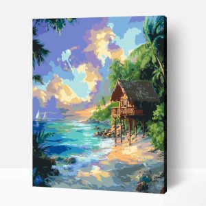 Hawaii ház számfestő