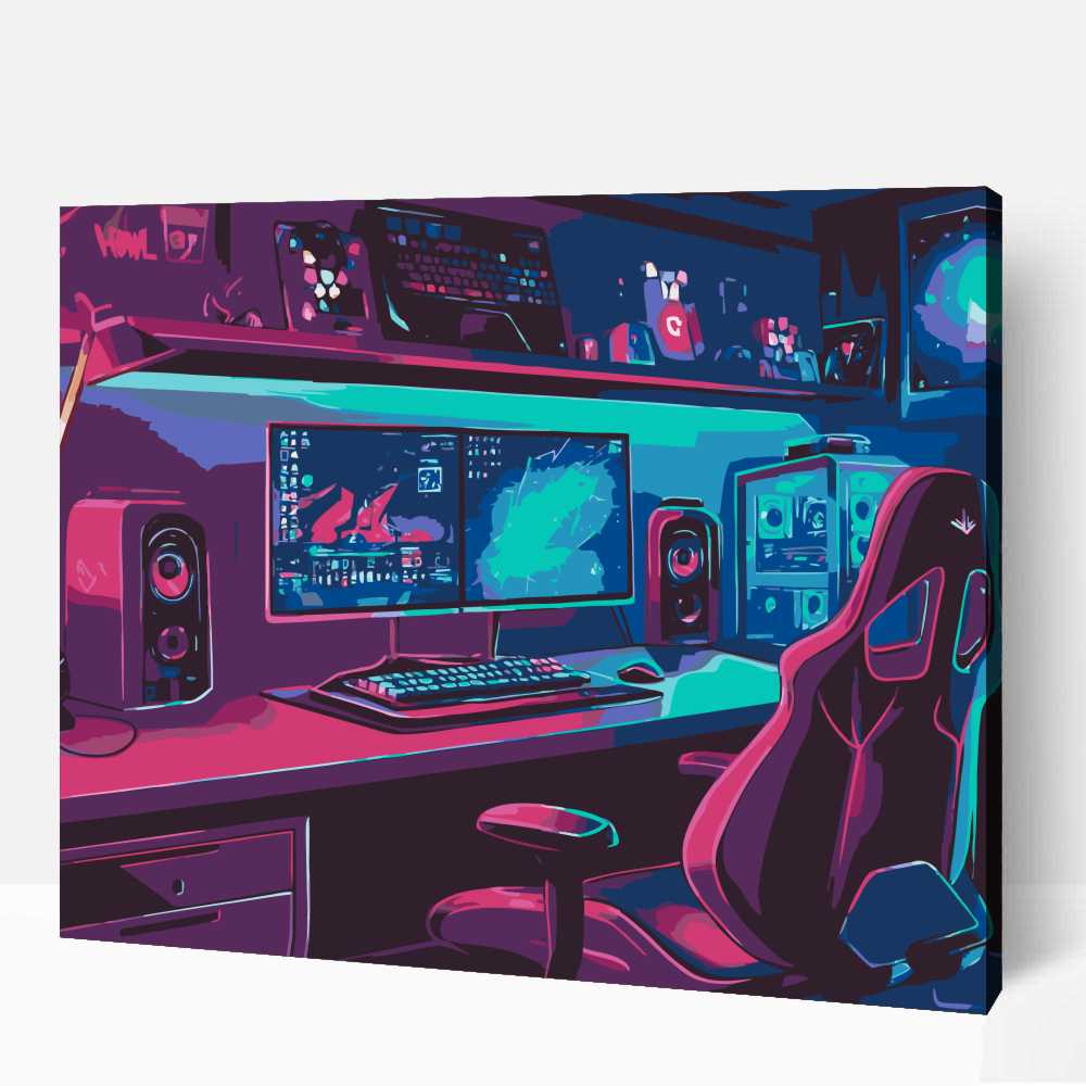 Gamer-szoba számfestő 1 Gamer-szoba számfestő