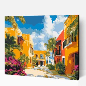 Playa del Carmen 2 számfestő