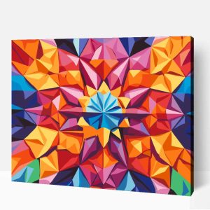Origami kaleido számfestő