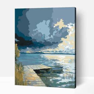 Háborgó Balaton számfestő