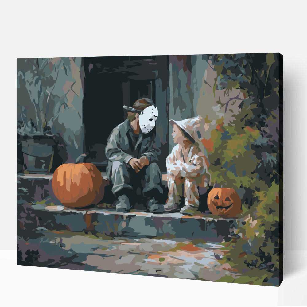Beöltözés Halloweenkor számfestő 1 Beöltözés Halloweenkor számfestő