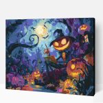 Halloween-i tökfej számfestő